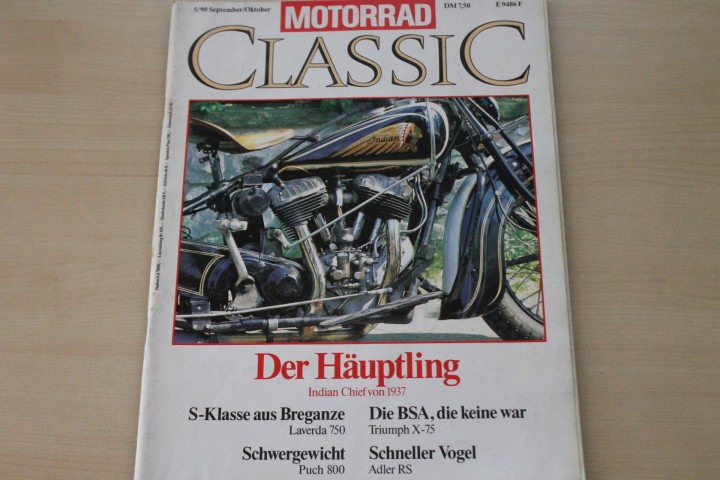 Deckblatt Motorrad Classic (05/1990)